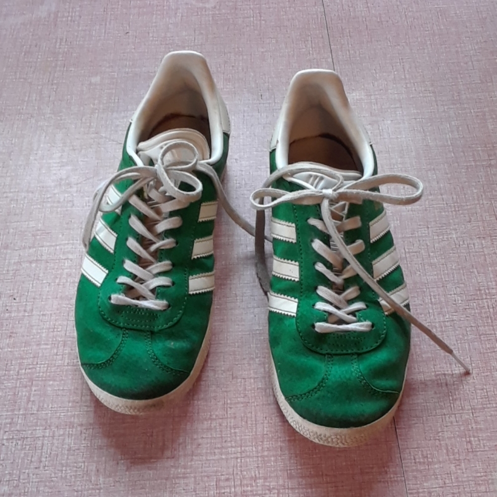 Green Adidas gazelle